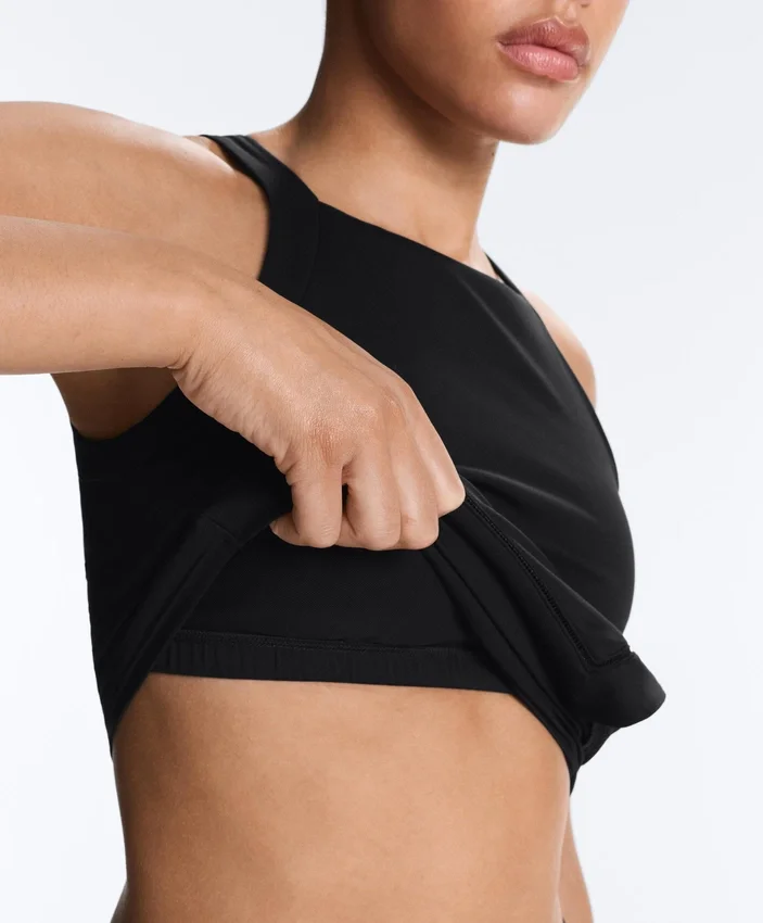 Comfortlux Halterneck Tank Top with Hemstitch Comfortlux Halterneck Tank Top with Hemstitch