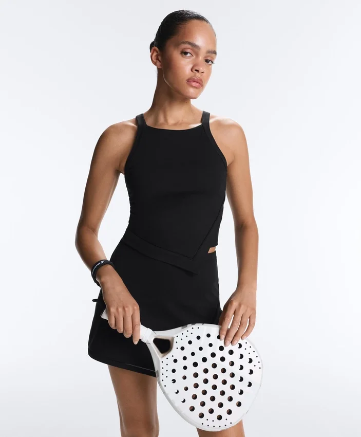 Comfortlux Halterneck Tank Top with Hemstitch Comfortlux Halterneck Tank Top with Hemstitch