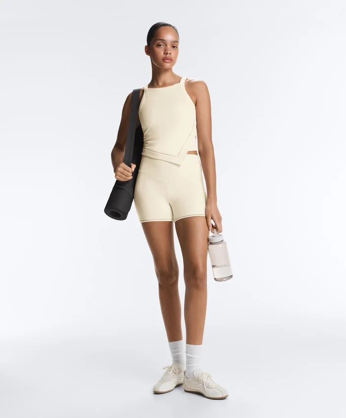 Comfortlux Halterneck Tank Top with Hemstitch Comfortlux Halterneck Tank Top with Hemstitch