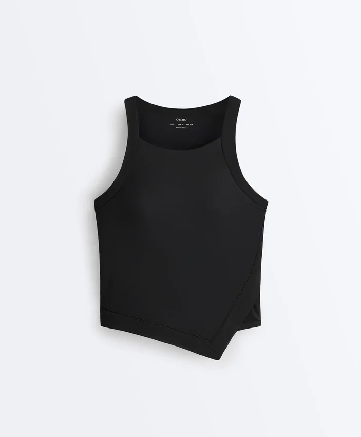 Comfortlux Halterneck Tank Top with Hemstitch Comfortlux Halterneck Tank Top with Hemstitch