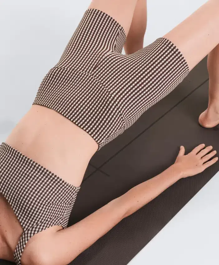 Comfortlux High-Rise 10Cm Gingham Hot Pants Comfortlux High-Rise 10Cm Gingham Hot Pants