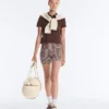Comfortlux High-Rise 10Cm Gingham Hot Pants Comfortlux High-Rise 10Cm Gingham Hot Pants