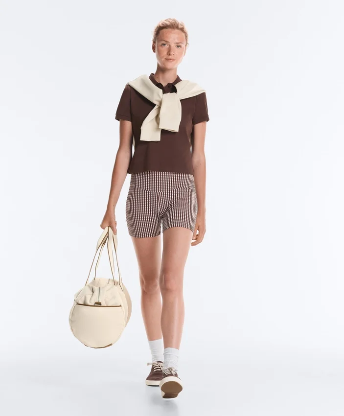 Comfortlux High-Rise 10Cm Gingham Hot Pants Comfortlux High-Rise 10Cm Gingham Hot Pants