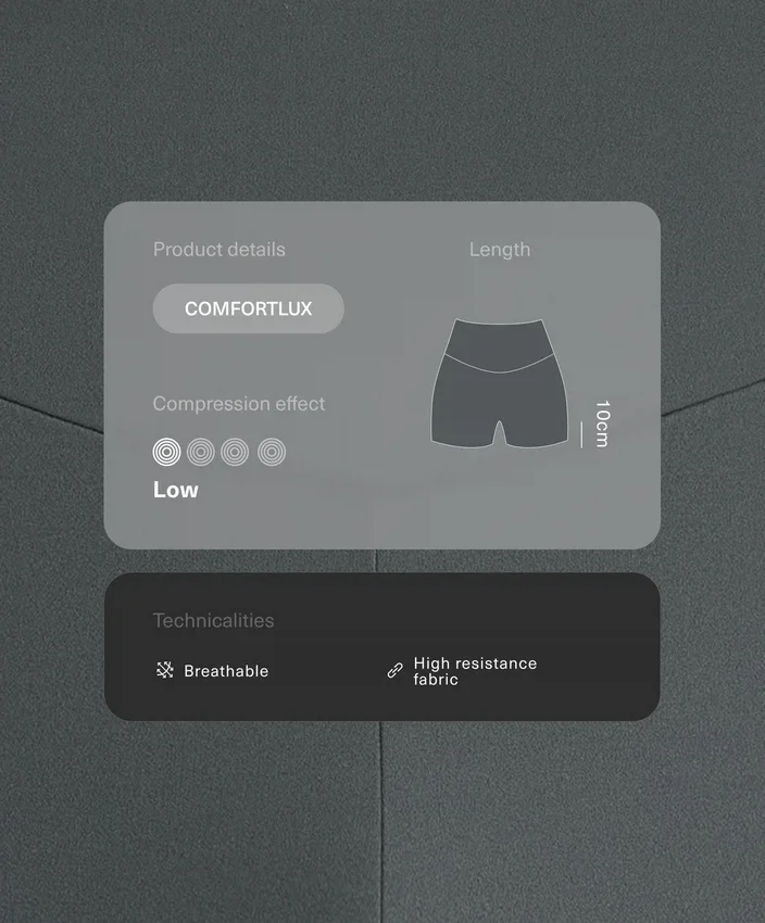 Comfortlux High-Rise 10Cm Hot Pants Comfortlux High-Rise 10Cm Hot Pants