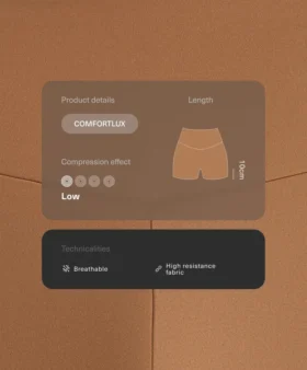 Comfortlux High-Rise 10Cm Hot Pants