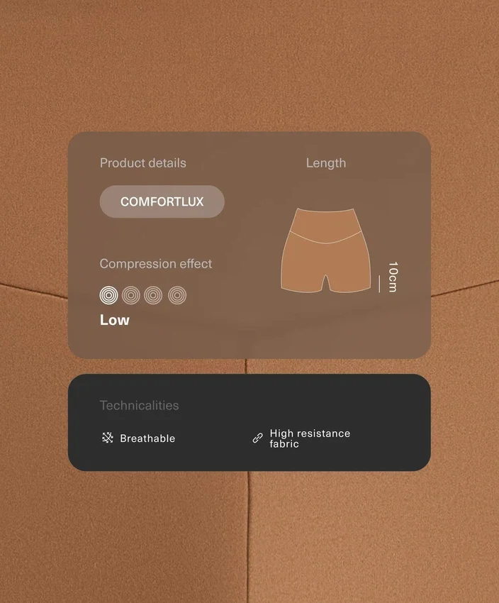 Comfortlux High-Rise 10Cm Hot Pants Comfortlux High-Rise 10Cm Hot Pants