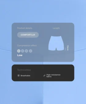 Comfortlux High-Rise 10Cm Hot Pants