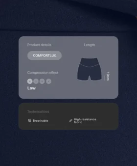 Comfortlux High-Rise 10Cm Hot Pants