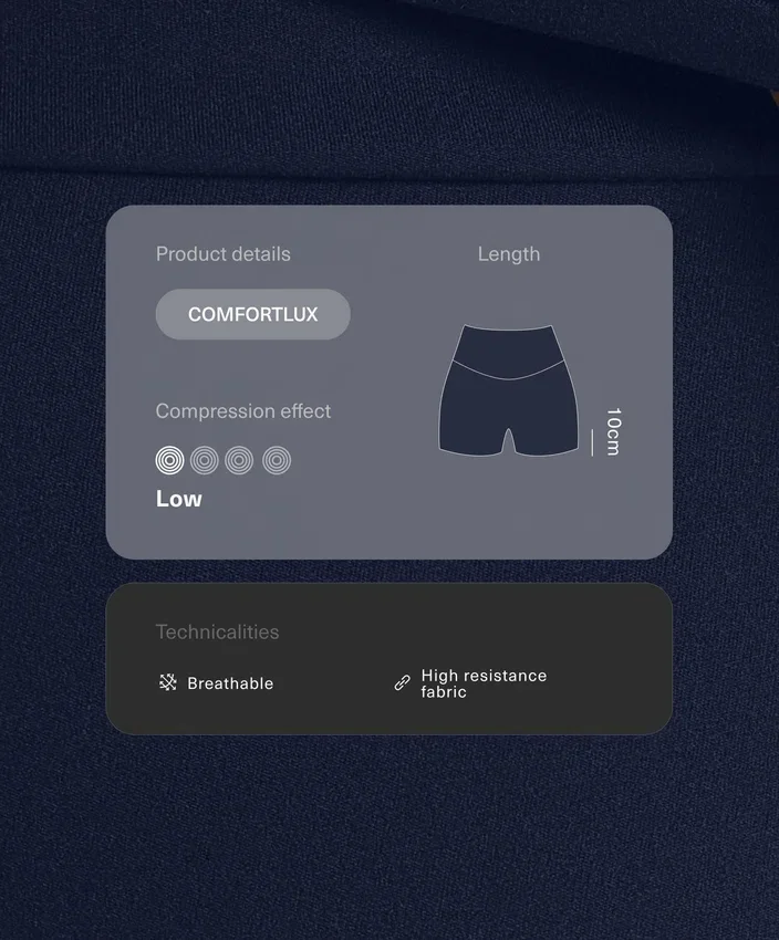 Comfortlux High-Rise 10Cm Hot Pants Comfortlux High-Rise 10Cm Hot Pants