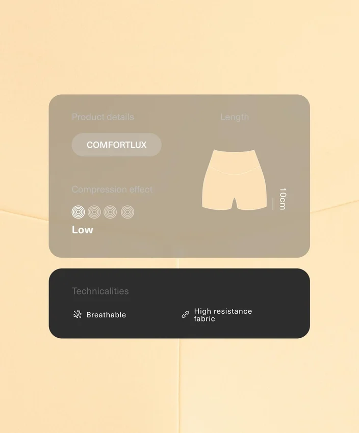 Comfortlux High-Rise 10Cm Hot Pants Comfortlux High-Rise 10Cm Hot Pants