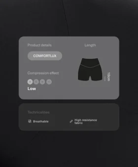 Comfortlux High-Rise 10Cm Hot Pants