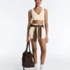 Comfortlux High-Rise 10Cm Hot Pants with Openwork Detail Comfortlux High-Rise 10Cm Hot Pants with Openwork Detail