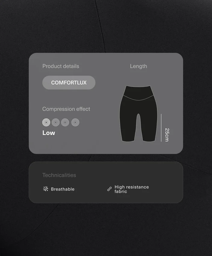 Comfortlux High-Rise 25Cm Cycle Leggings Comfortlux High-Rise 25Cm Cycle Leggings