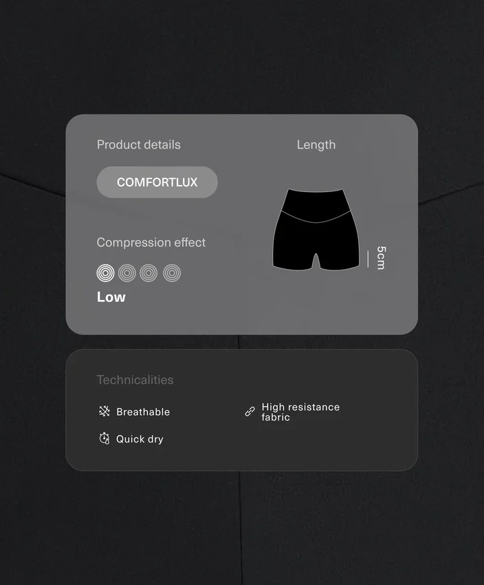 Comfortlux High-Rise 5Cm Hot Pants Comfortlux High-Rise 5Cm Hot Pants