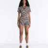 Comfortlux High-Rise 5Cm Striped Hot Pants Comfortlux High-Rise 5Cm Striped Hot Pants
