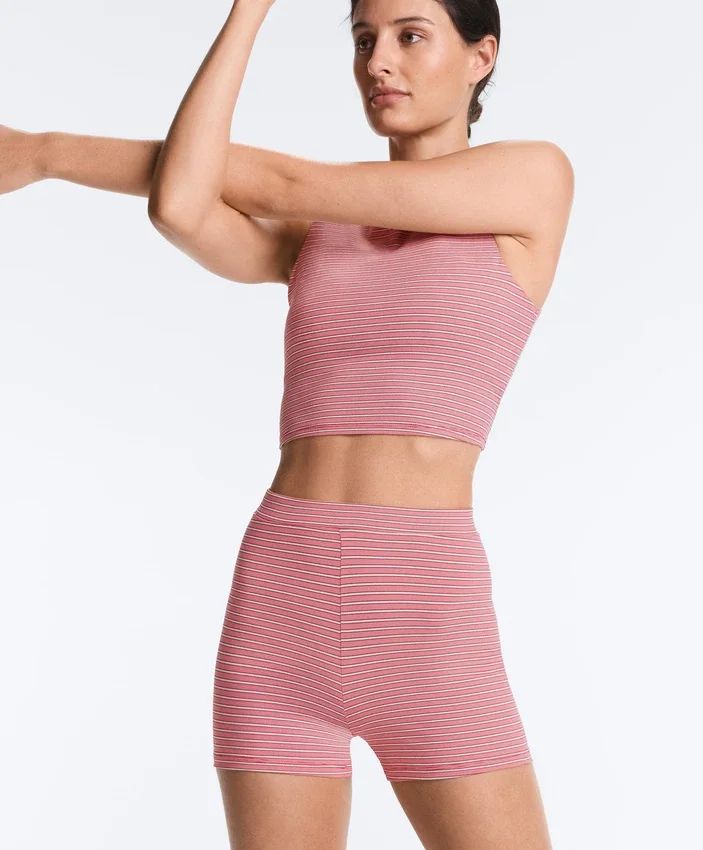 Comfortlux High-Rise 5Cm Striped Hot Pants Comfortlux High-Rise 5Cm Striped Hot Pants