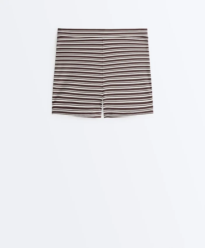 Comfortlux High-Rise 5Cm Striped Hot Pants Comfortlux High-Rise 5Cm Striped Hot Pants