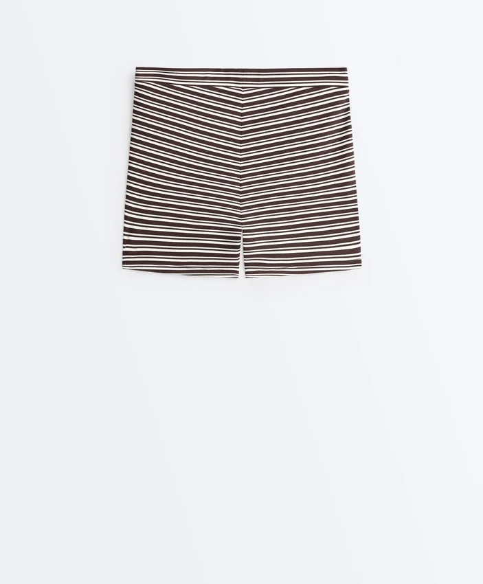 Comfortlux High-Rise 5Cm Striped Hot Pants Comfortlux High-Rise 5Cm Striped Hot Pants