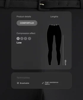Comfortlux High-Rise 65Cm Ankle-Length Leggings with Belt
