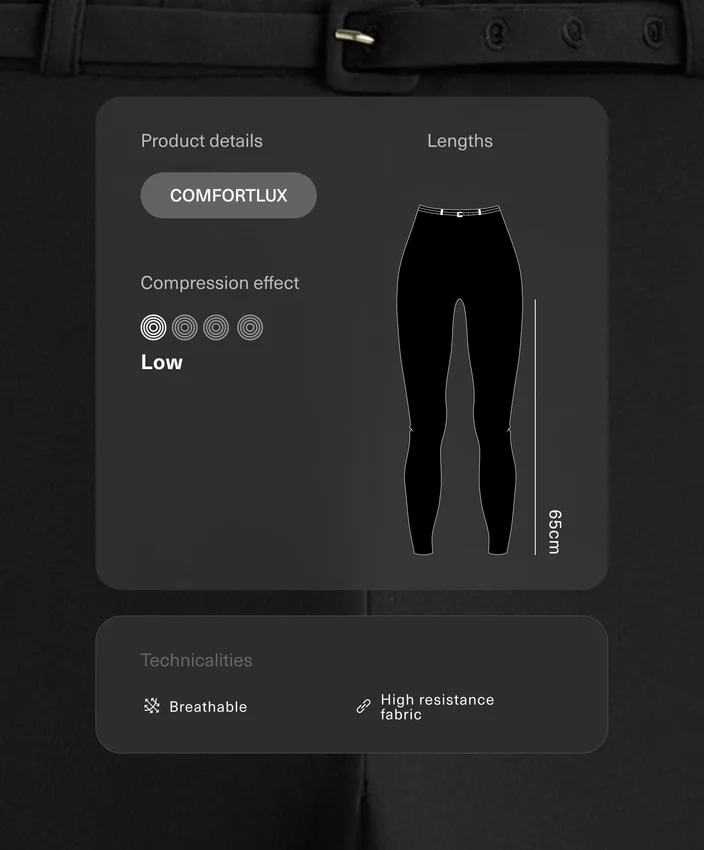 Comfortlux High-Rise 65Cm Ankle-Length Leggings with Belt Comfortlux High-Rise 65Cm Ankle-Length Leggings with Belt