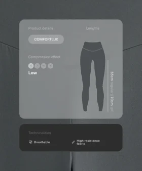 Comfortlux High-Rise Ankle-Length Leggings
