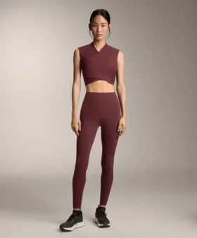 Comfortlux High-Rise Ankle-Length Rib Leggings