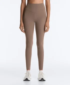 Comfortlux High-Rise Hemstitch Ankle-Length Leggings