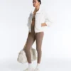 Comfortlux High-Rise Hemstitch Ankle-Length Leggings Comfortlux High-Rise Hemstitch Ankle-Length Leggings