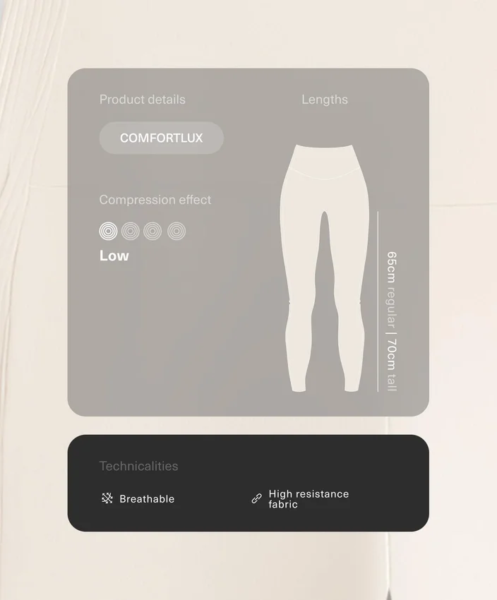 Comfortlux High-Rise Rib 65Cm Ankle-Length Leggings Comfortlux High-Rise Rib 65Cm Ankle-Length Leggings