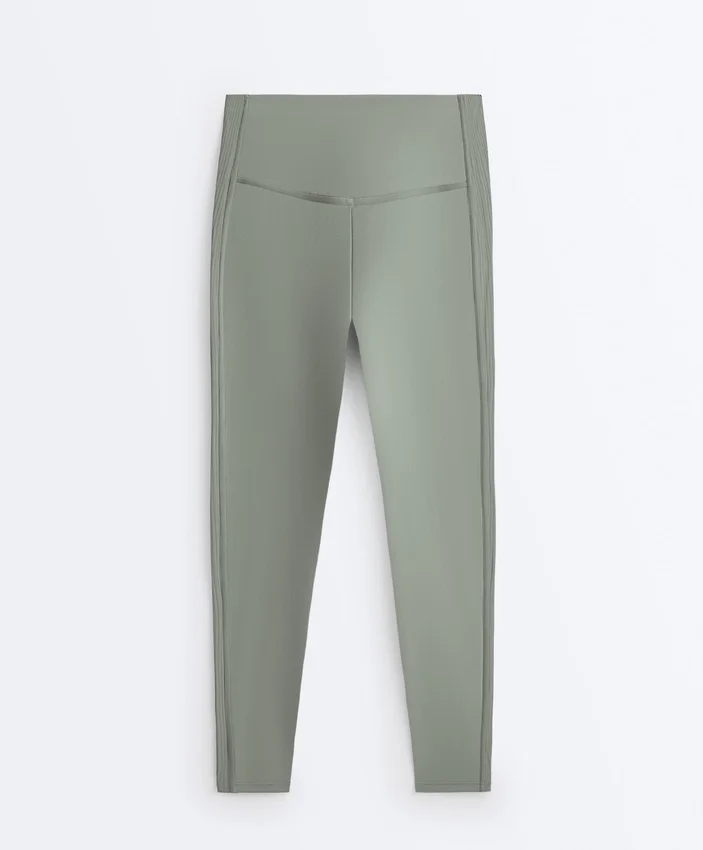Comfortlux High Rise Rib Ankle-Length Leggings Comfortlux High Rise Rib Ankle-Length Leggings