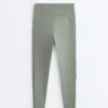 Comfortlux High Rise Rib Ankle-Length Leggings Comfortlux High Rise Rib Ankle-Length Leggings