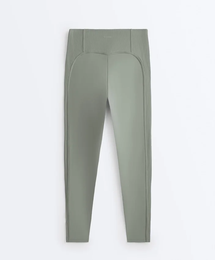 Comfortlux High Rise Rib Ankle-Length Leggings Comfortlux High Rise Rib Ankle-Length Leggings