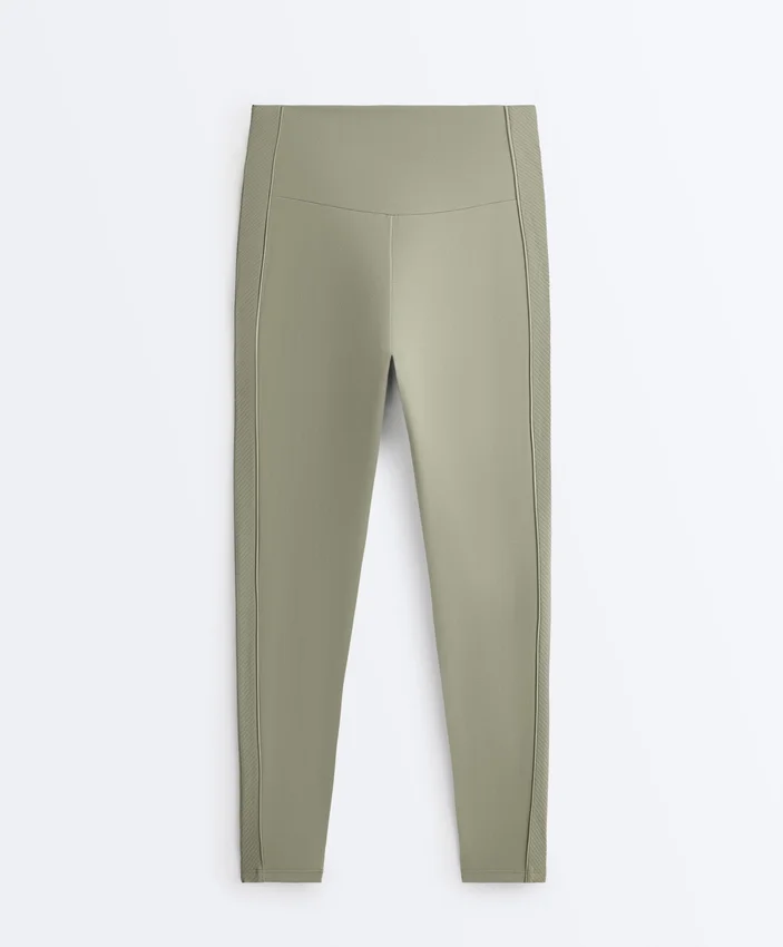Comfortlux High-Rise Rib Ankle-Length Leggings Comfortlux High-Rise Rib Ankle-Length Leggings