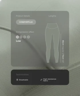 Comfortlux High Rise Rib Ankle-Length Leggings