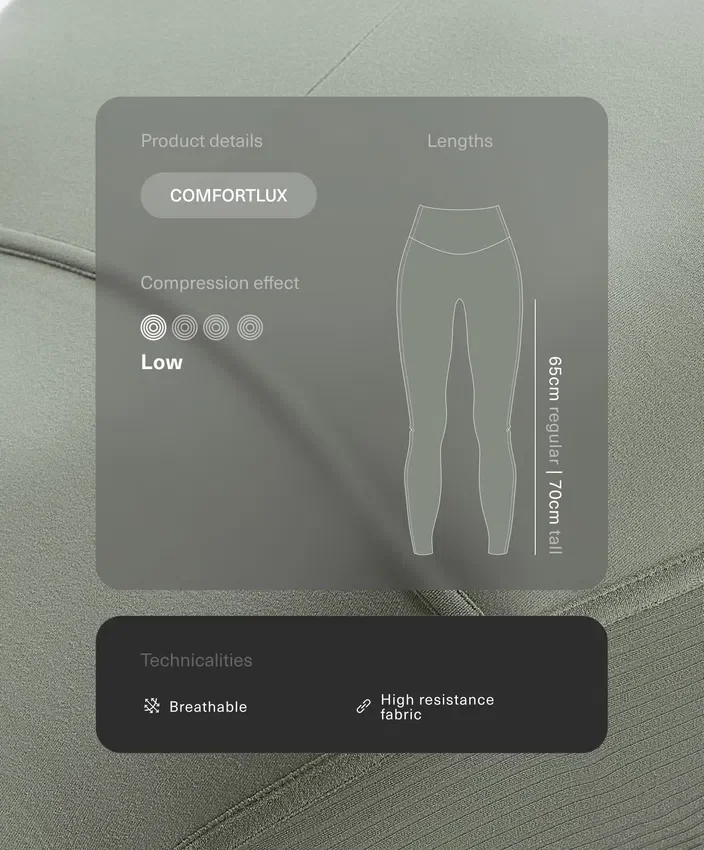 Comfortlux High Rise Rib Ankle-Length Leggings Comfortlux High Rise Rib Ankle-Length Leggings
