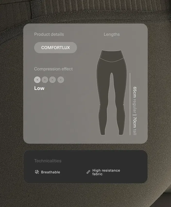 Comfortlux High Rise Rib Ankle-Length Leggings Comfortlux High Rise Rib Ankle-Length Leggings