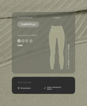 Comfortlux High-Rise Rib Ankle-Length Leggings
