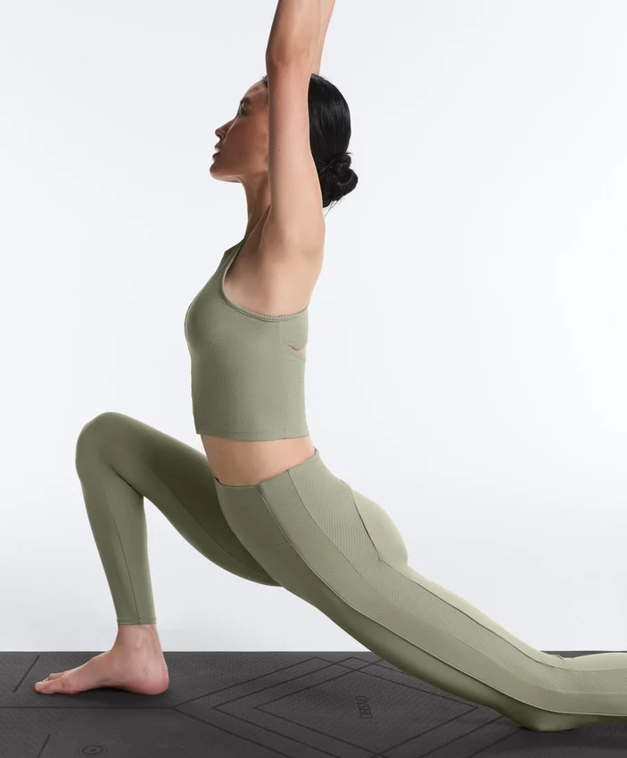 Comfortlux High-Rise Rib Ankle-Length Leggings Comfortlux High-Rise Rib Ankle-Length Leggings