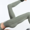 Comfortlux High Rise Rib Ankle-Length Leggings Comfortlux High Rise Rib Ankle-Length Leggings