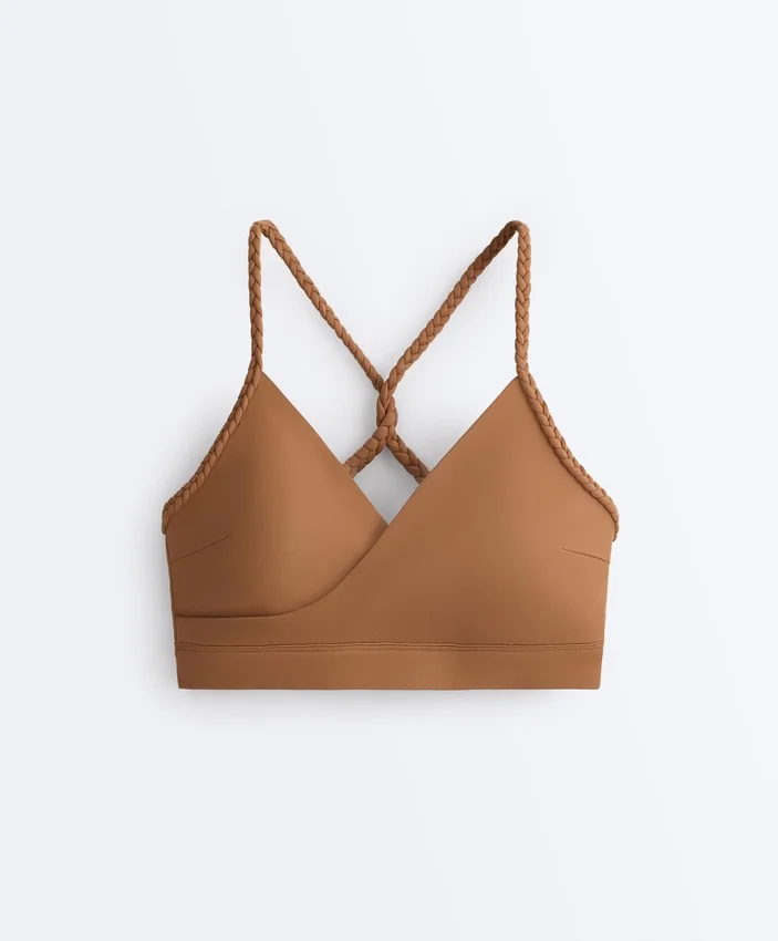Comfortlux Medium Support Braided Sports Bra Comfortlux Medium Support Braided Sports Bra