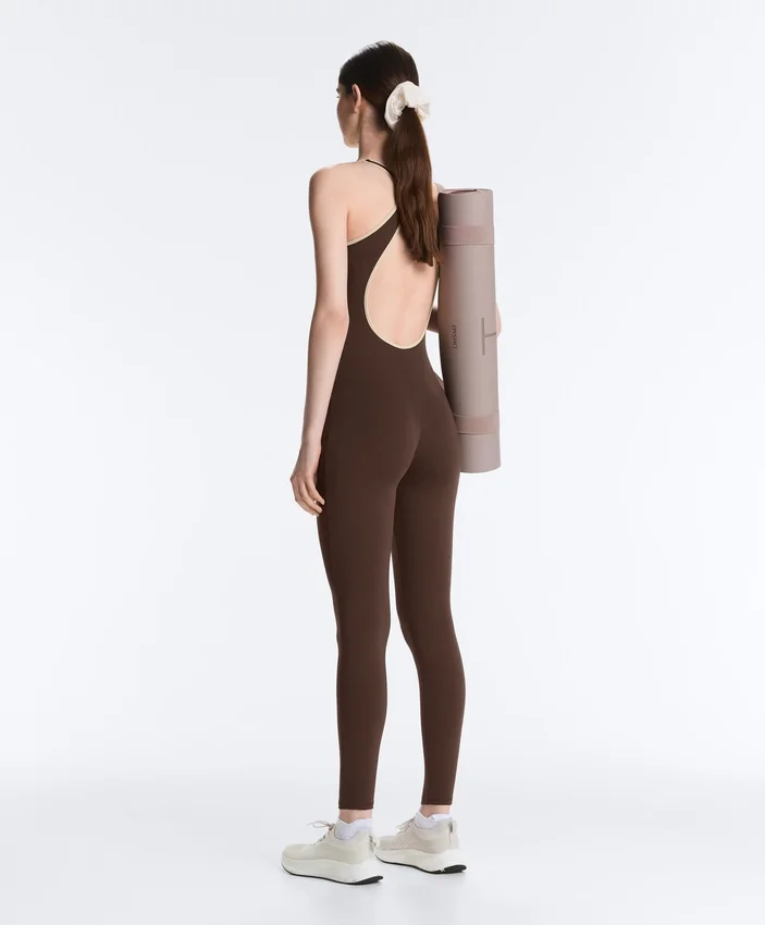 Comfortlux Piping Long Jumpsuit Comfortlux Piping Long Jumpsuit