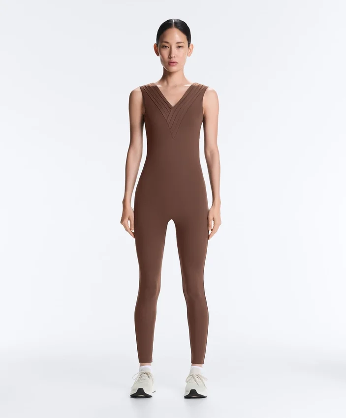 Comfortlux Pleated Long Jumpsuit Comfortlux Pleated Long Jumpsuit