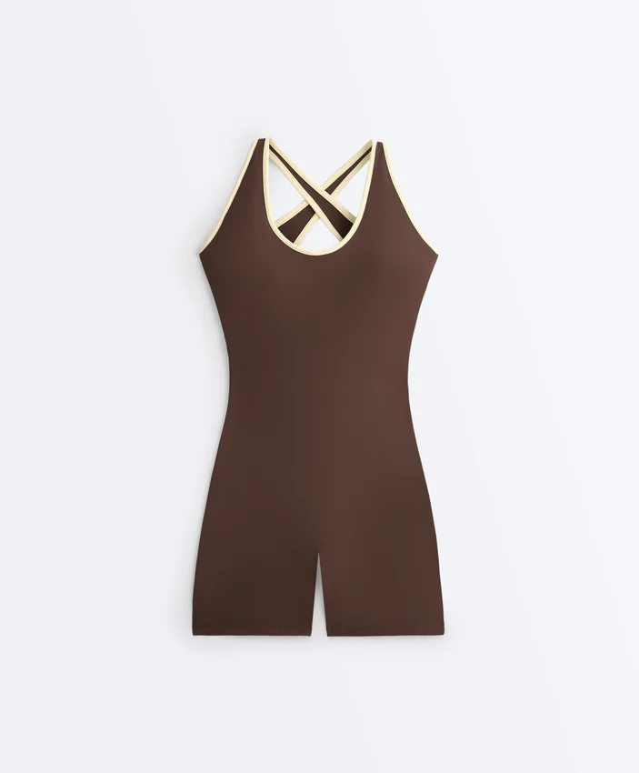 Comfortlux Short Contrast Jumpsuit Comfortlux Short Contrast Jumpsuit