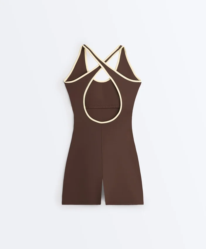 Comfortlux Short Contrast Jumpsuit Comfortlux Short Contrast Jumpsuit