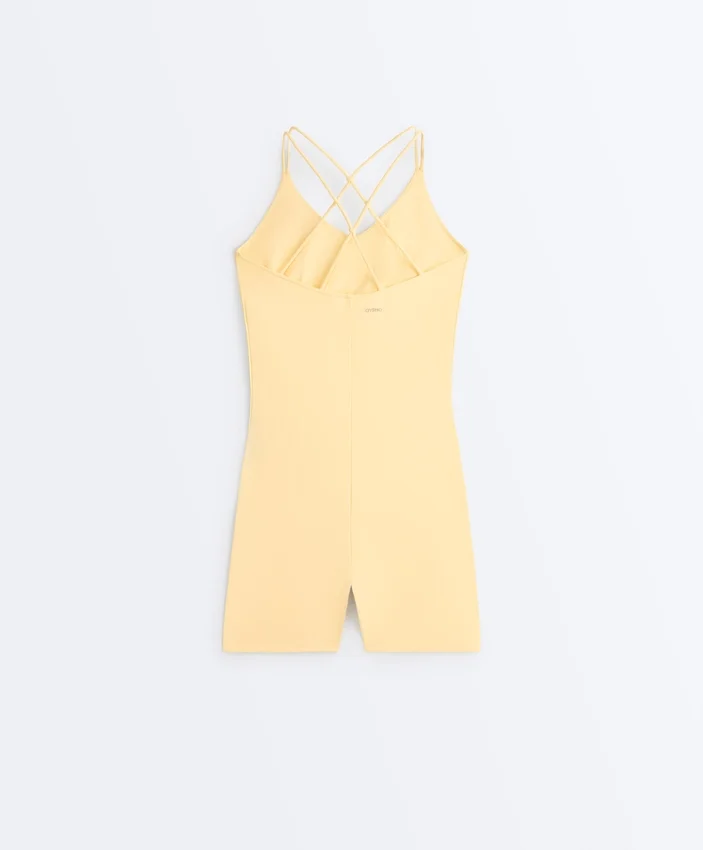 Comfortlux Short Jumpsuit with Knot Detail Comfortlux Short Jumpsuit with Knot Detail