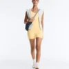 Comfortlux Short Jumpsuit with Knot Detail Comfortlux Short Jumpsuit with Knot Detail