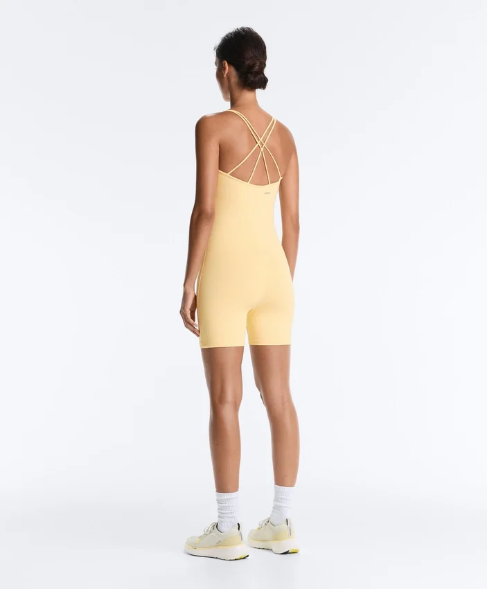 Comfortlux Short Jumpsuit with Knot Detail Comfortlux Short Jumpsuit with Knot Detail