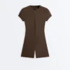 Comfortlux Short Zip Jumpsuit Comfortlux Short Zip Jumpsuit