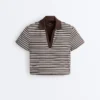 Comfortlux Striped Short-Sleeve Polo Shirt Comfortlux Striped Short-Sleeve Polo Shirt
