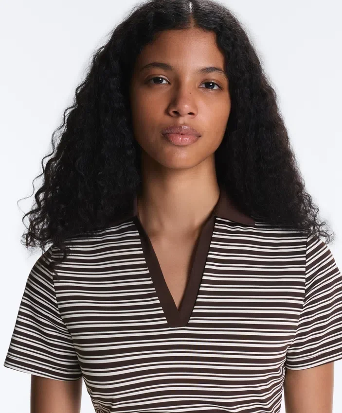 Comfortlux Striped Short-Sleeve Polo Shirt Comfortlux Striped Short-Sleeve Polo Shirt